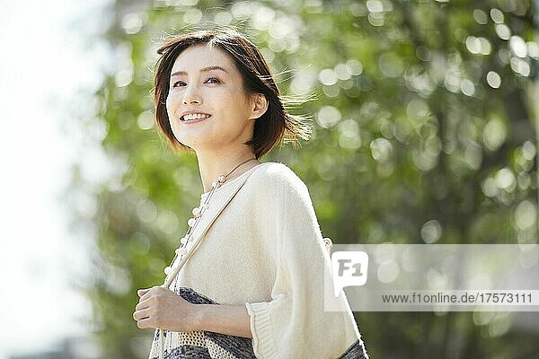 Smiling Young Japanese Woman