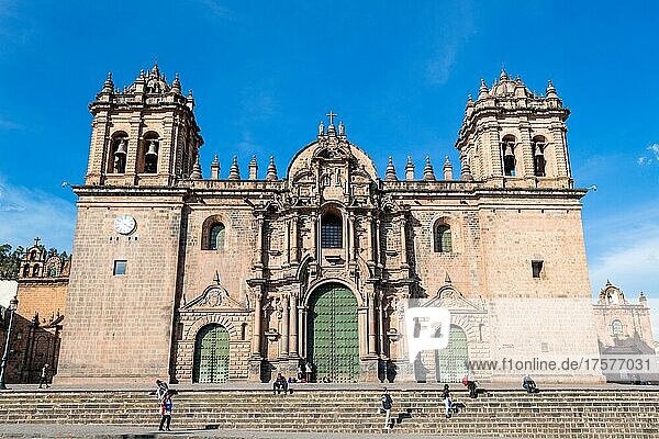 Cusco Cathedral  Plaza de Armas  Cusco  Peru  South America