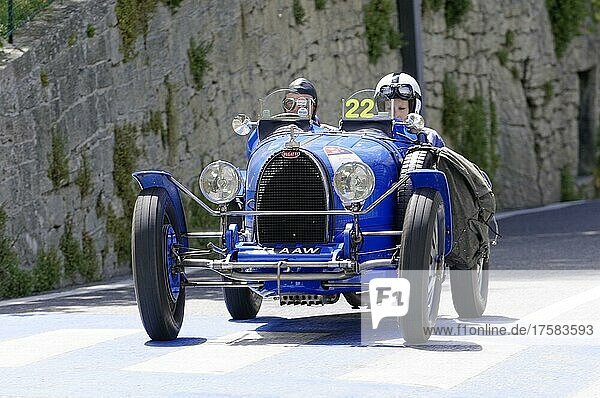 Mille Miglia 2014  No. 22 Bugatti T 37/35T built in 1929 Vintage car race. San Marino  Italy  Europe