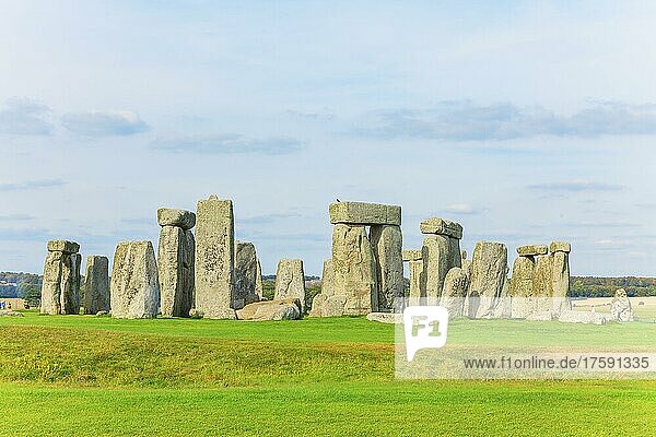 Stonehenge  Wiltshire  England  Großbritannien  Europa