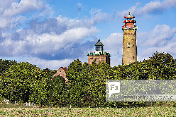 Germany  Mecklenburg-Vorpommern  Putgarten  Trees in front of Cape Arkona Lighthouses