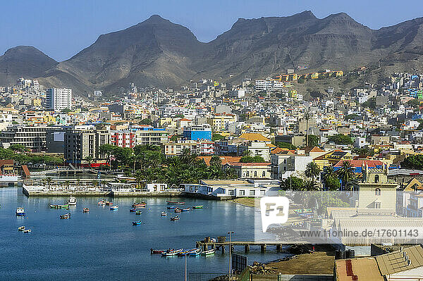 Cape Verde  Sao Vicente  Mindelo  Edge of coastal city