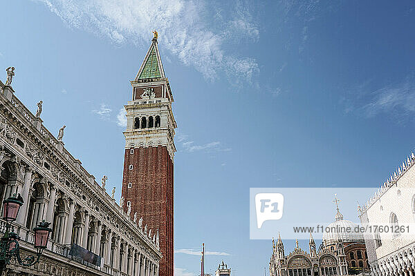 Italy  Veneto  Venice  Saint Marks Campanile standing against sky
