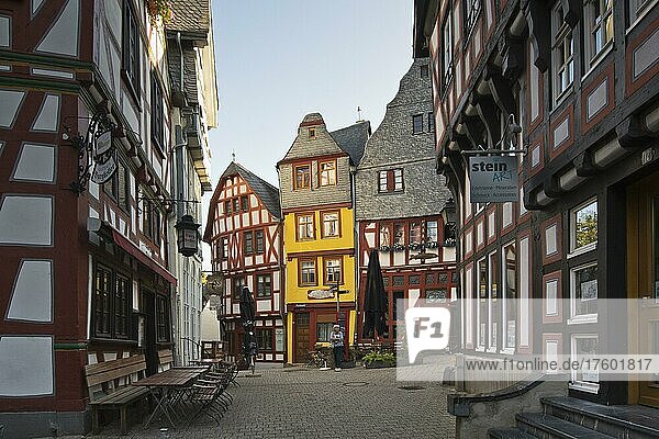 Fachwerkhäuser in Limburg  Altstadt  Hessen  Deutschland  Europa