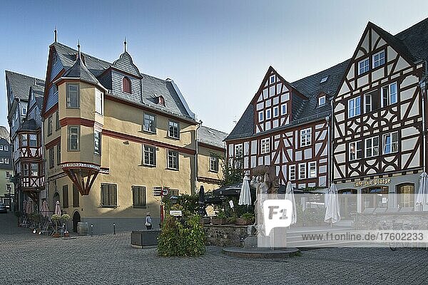 Fachwerkhäuser in Limburg  Altstadt  Hessen  Deutschland  Europa