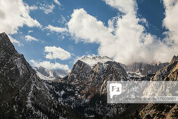 Clouds above Mount Whitney.