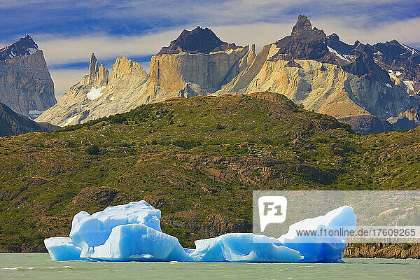 Eisberg auf dem Lago Grey  Torres del Paine National Park; Patagonien  Chile