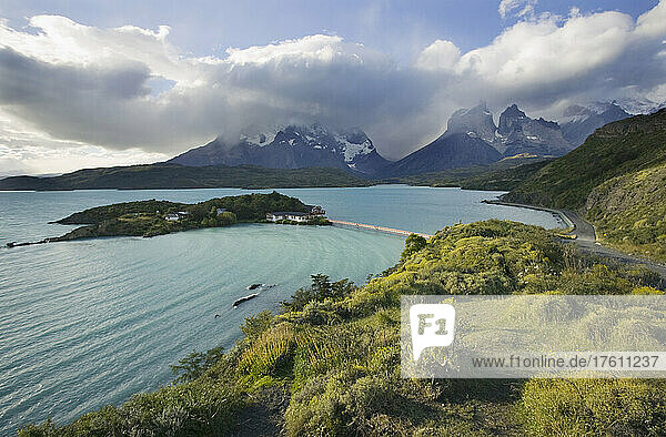 Pehoe-See im Torres del Paine-Nationalpark  Patagonien  Chile; Lago Pehoe  Torres del Paine-Nationalpark  Patagonien  Chile.