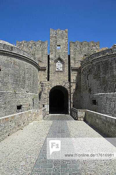 Gate d'Amboise  Altstadt von Rhodos in Griechenland; Rhodos  Dodekanes  Griechenland
