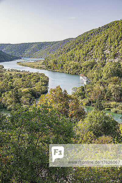 Scenic view of river amidst Krka National Park  Sibenik-Knin  Croatia