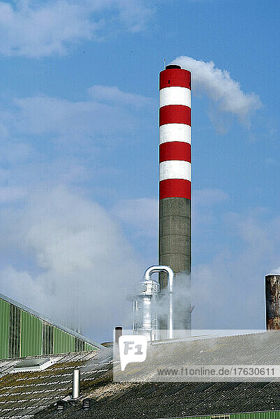 Factory chimney pollution