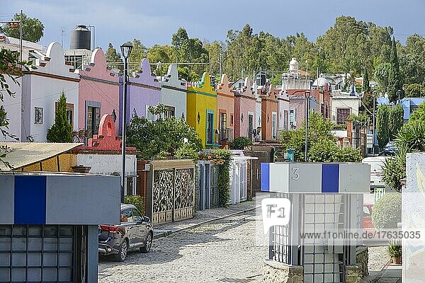 Wohnanlage  Reihenhäuser  Barrio de Xanenetla  Puebla  Mexiko  Mittelamerika