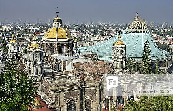 Alte und Neue Basilika Maria de Guadalupe  Mexiko Stadt  Mexiko  Mittelamerika