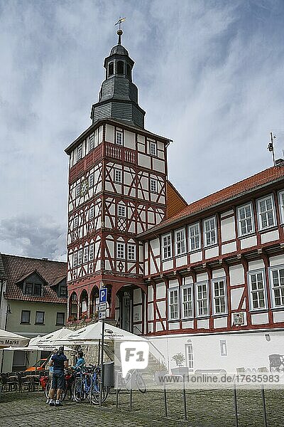 Rathaus  Marktplatz  Treffurt  Hessen  Deutschland  Europa