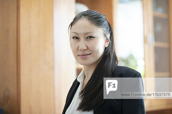 Portrait of businesswoman in office