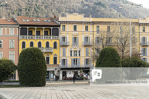 Italy  Como  Old town buildings