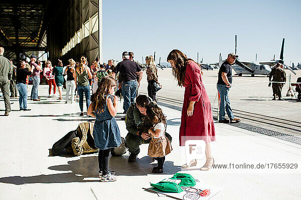 Military Family Reuniting in San Diego