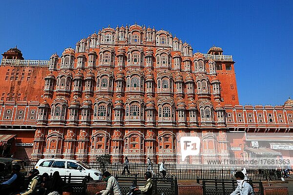 Rajasthan  City of Jaipur  Palace of the Winds  North India  India  Asia