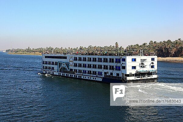 Cruise ships on the Nile  Nile cruise  Upper Egypt  Egypt  Africa