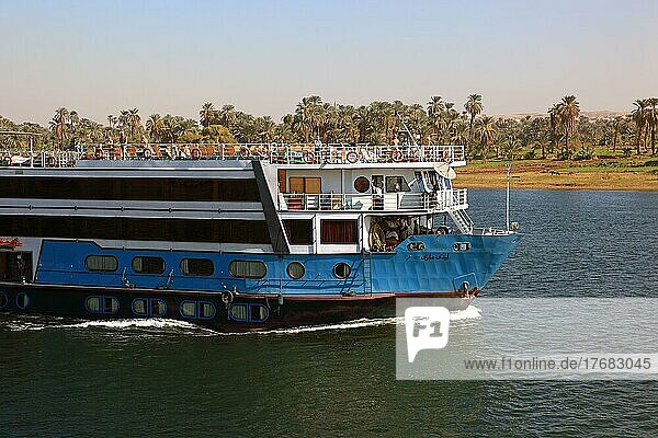 Cruise ships on the Nile  Nile cruise  Upper Egypt  Egypt  Africa