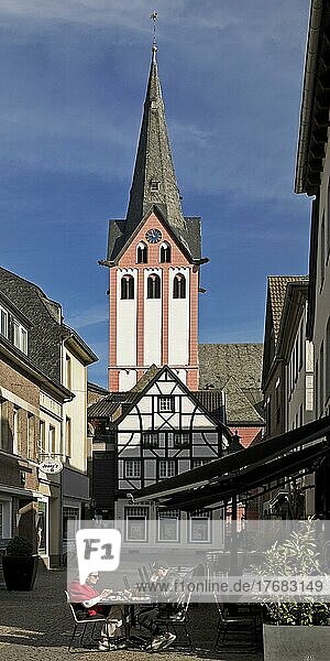 Provost's Church in the Old Town  Kempen  Lower Rhine  North Rhine-Westphalia  Germany  Europe