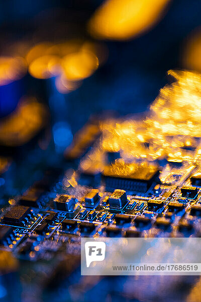 Details of computer mother board