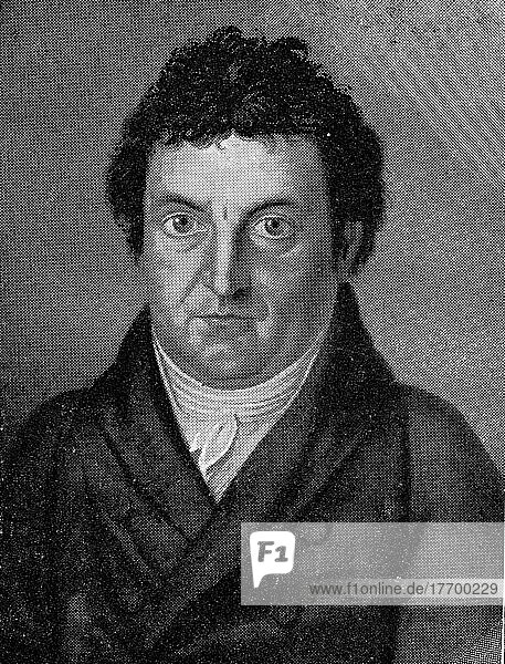 Johann Gottlieb Fichte  19. Mai 1762  27. Januar (1814)  war ein deutscher Philosoph  Historisch  digital restaurierte Reproduktion einer Vorlage aus dem 19. Jahrhundert