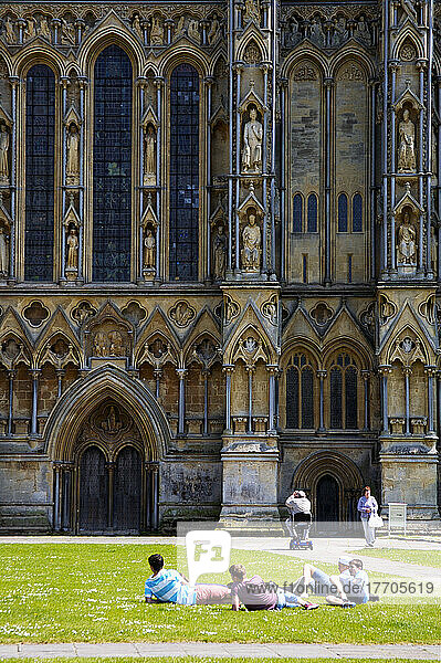 Kathedrale von Wells; Wells  Somerset  England