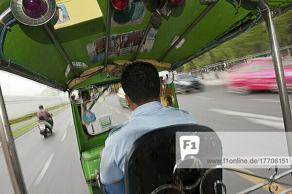 Travelling In A Tuk-Tuk; Bangkok  Thailand