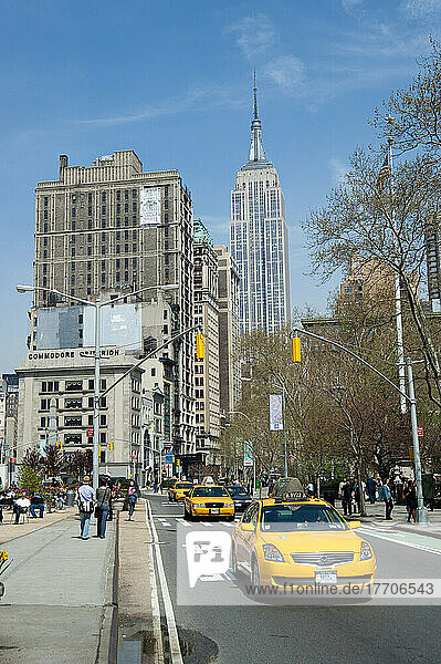 Blick auf das Empire State Building vom Madison Square Park  Manhattan  New York  USA