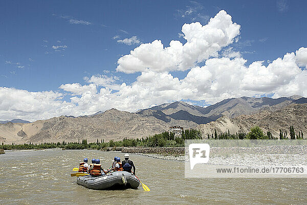 Rafting Down The Indus River In The Indus Valley; Ladakh  India