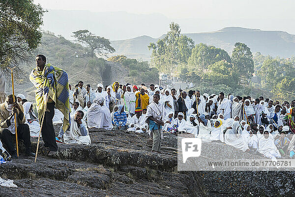 Ethiopian Orthodox Christian Pilgrimage; Lalibela  Ethiopia