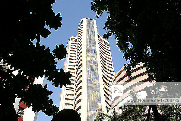 Bombay Stock Exchange im Herzen des Geschäftsviertels Fort; Mumbai  Bundesstaat Maharashtra  Indien