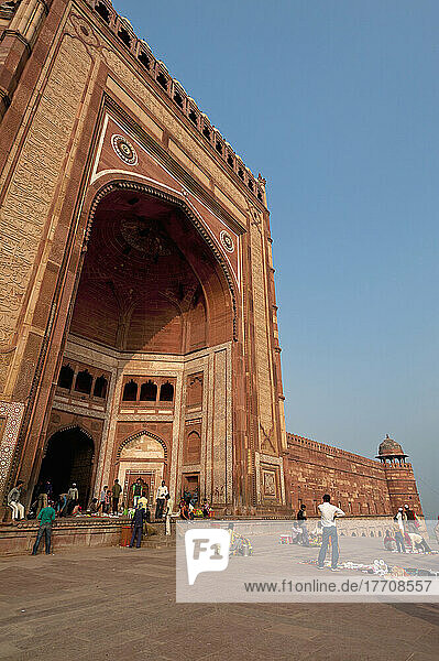 Buland Darwaza (Großes Tor) der Jami Masjid; Fatehpur Sikri  Agra  Indien