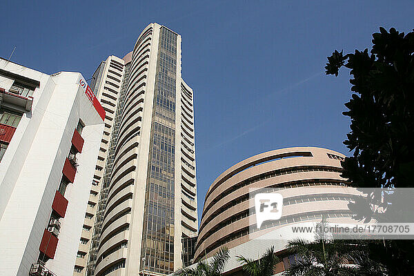 Bombay Stock Exchange im Herzen des Commercial Fort Area; Mumbai  Bundesstaat Maharashtra  Indien