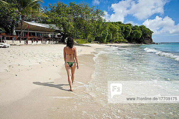Cotton House Beach auf der Insel Mustique  St. Vincent und die Grenadinen  Westindien