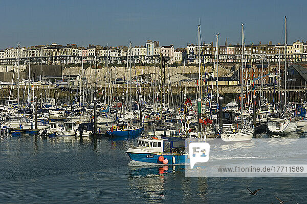The Royal Harbour And Marina; Ramsgate  Thanet  Kent  England