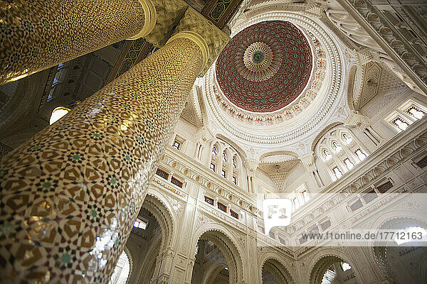 Interior And Dome  Mosque Of Emir Abdel Kader; Constantine  Algeria