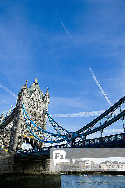 Tower Bridge On The River Thames; London  England