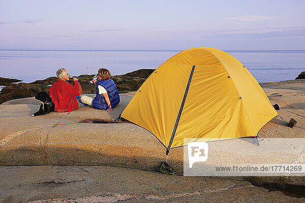 Camping für ältere Paare  St. Lawrence Marine Park  Les Bergeronnes  Quebec