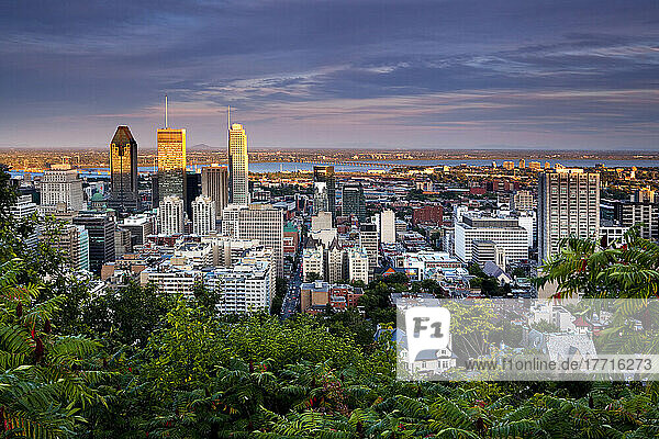 Blick auf Montreal vom Mont-Royal  Quebec