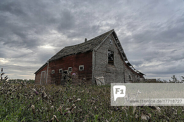 Abandoned barn in rural Saskatchewan; Prince Albert  Saskatchewan  Canada