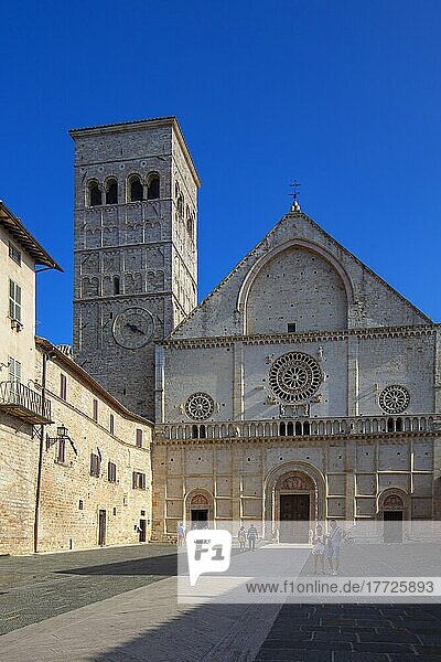 Cathedral of San Rufino  Assisi  Perugia  Umbria  Italy  Europe