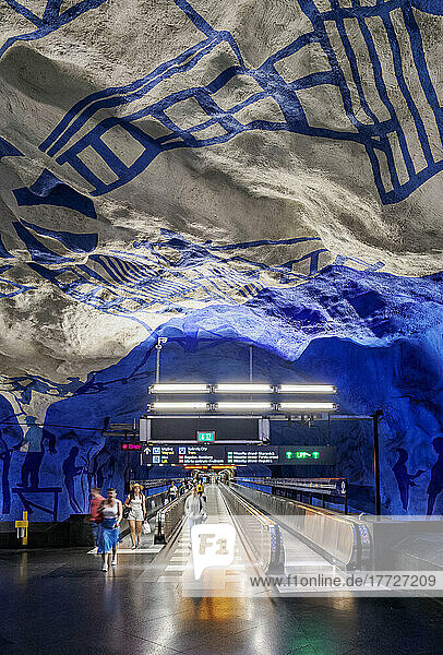 T-Centralen Metro Station  Stockholm  Stockholm County  Sweden  Scandinavia  Europe