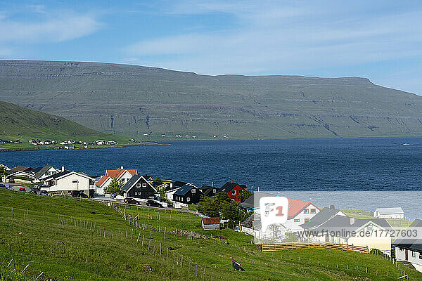 Kollafjordur  Streymoy Island  Faroe Islands  Denmark  Europe