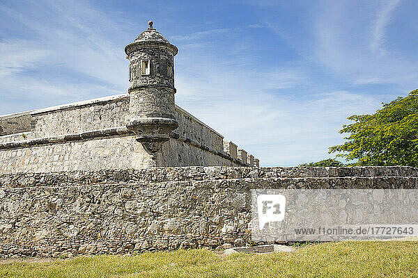 Outer Walls  Fort San Jose  Campeche  State of Campeche  Mexico  North America