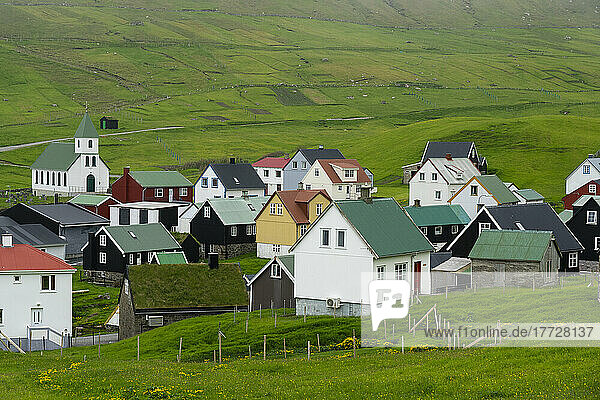 Gjogv  Esturoy Island  Faroe Islands  Denmark  Europe