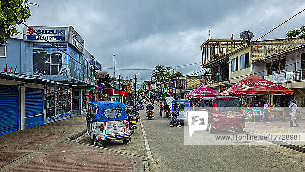 The border town of Leticia  Colombia  South America