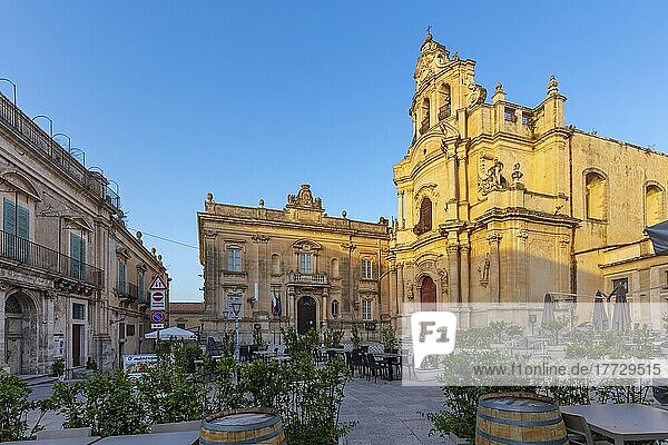 Church of Saint Giuseppe  Ragusa Ibla  Val di Noto  UNESCO World Heritage Site  Sicily  Italy  Europe