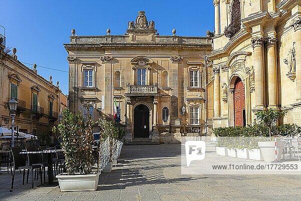 City Hall  Ragusa Ibla  Val di Noto  UNESCO World Heritage Site  Sicily  Italy  Europe